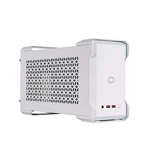 Boîtier PC Cooler Master MasterCase NC100 - Compatible NUC, 2 ventilateurs 92mm, blanc (Alimentation PC V650 80-PLUS Gold Modulaire incluse)