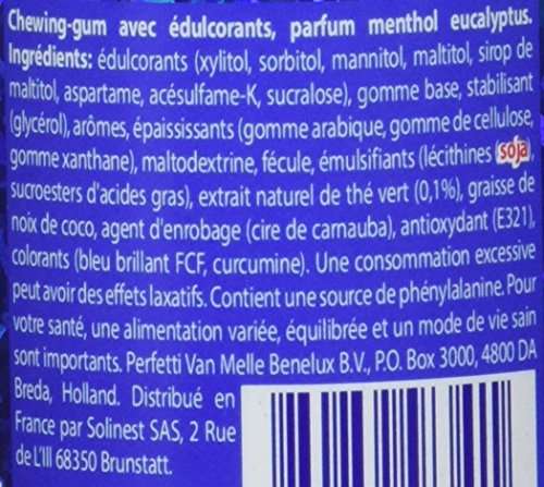 6 Boîtes de 30 Dragées Chewing-Gum Mentos Pure Fresh Menthol-Eucalyptus (Via coupon et Prévoyez et Économisez)