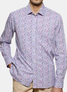 Happy Days : Promotions sur une sélection de chemises sur tout le Site - Ex: Chemise Popeline Bleue à motif Floral