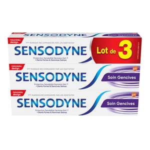 Lot de 3 tubes de dentifrice Sensodyne - 3 x 75ml, diverses variétés