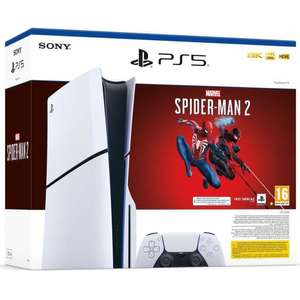 Pack Console PlayStation 5 Slim - Édition Standard + Marvel's Spider-Man 2 (code dans la boîte)