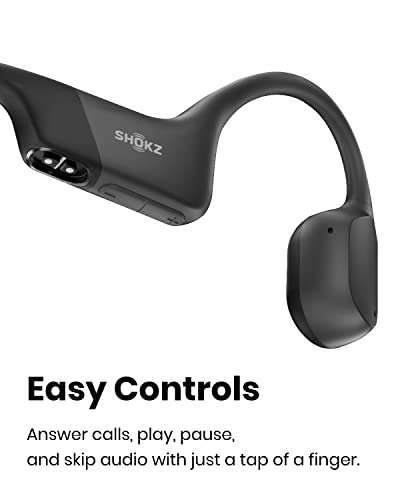 Écouteurs Bluetooth à conduction osseuse OpenRun Pro de Shokz - Noir