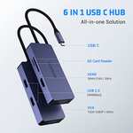 Hub USB C Adaptateur 6 en 1 Hopday
