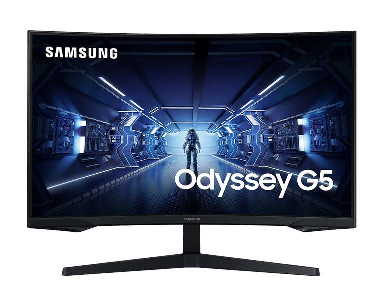 Ecran PC gaming 27" Samsung Odyssey G5 (C27G55TQBU) - LED, WQHD, Dalle VA, Incurvé, 144 Hz, HDR10, 1 ms, FreeSync Premium (via odr)