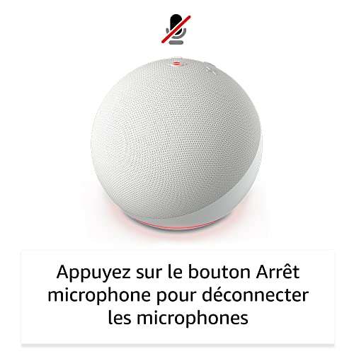 Assistant vocal Amazon Echo Dot 5 (2022) - Coloris au choix + 2 Ampoules connectées Philips Hue White (E27)