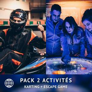 Pack Karting (10 Minutes) + Escape Game Adulte ou Enfant - Argenteuil (95)