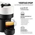 Machine à café capsules Nespresso Krups Vertuo Pop Y4889FD - blanc ou rouge