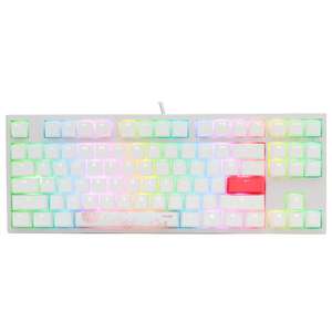 Clavier filaire Ducky Channel One 2 TKL RGB - switches Cherry MX Speed Silver, blanc