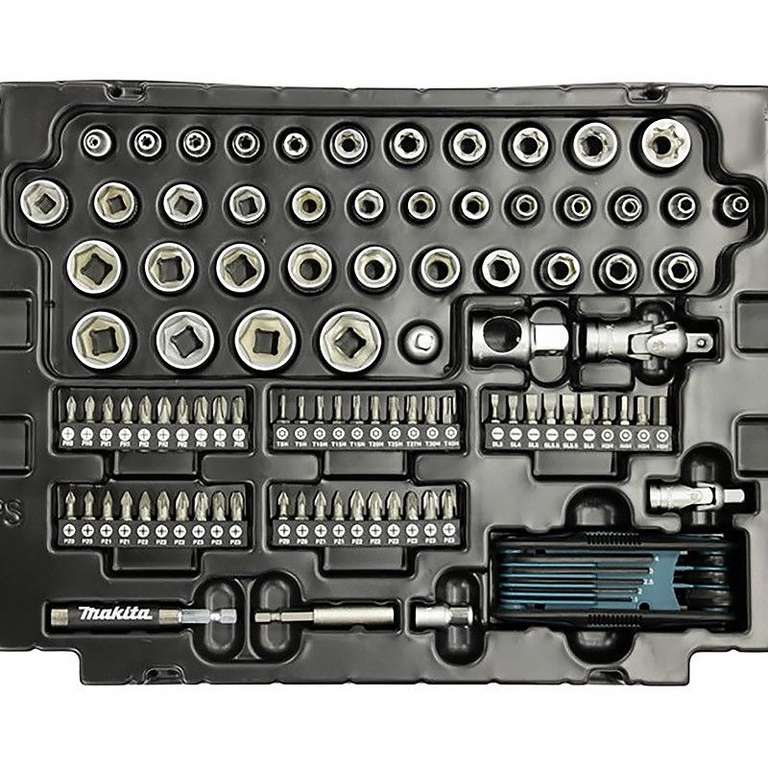Coffret d'outils Makita E-08713 en Mak-Pac - 120 pièces (+ 3.42€ en RP)
