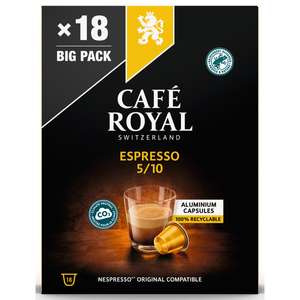 Paquet de 18 capsules Espresso Café Royal - différentes variétés