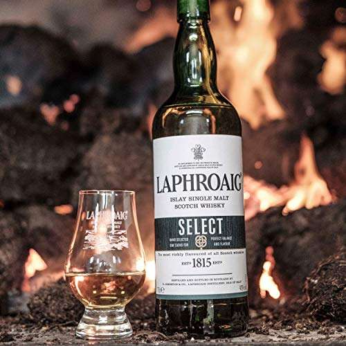 Whisky Laphroaig Select Islay Single Malt Scotch avec étui, Whisky Écossais 40% - 70cl (18.45€ en livraison programmée)