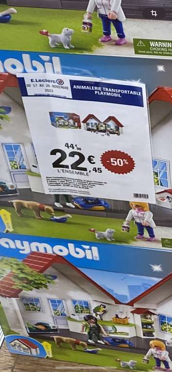 Acheter pas cher Playmobil 71396 animalerie transportable