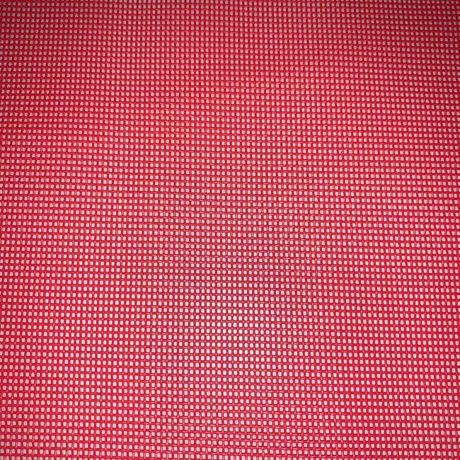Bain de soleil MALLORCA en acier coloris rouge - Dossier réglable - 181x 6,5x 55 cm
