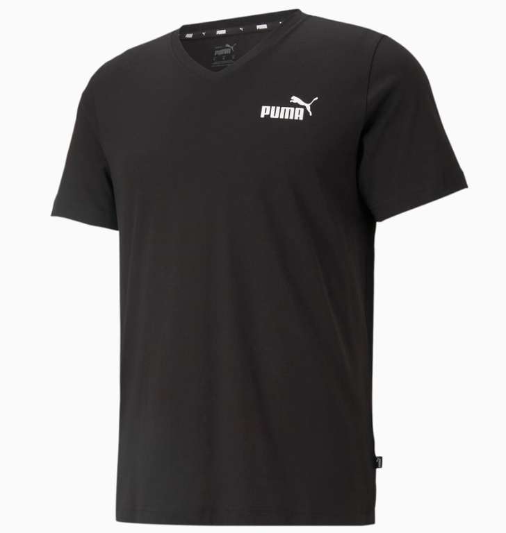 T-shirt à col en V Puma Essentials homme