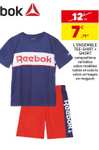 [22/02] Ensemble T-Shirt + Short Reebok Enfant - Bleu et rouge (plusieurs modèles et tailles selon arrivages)