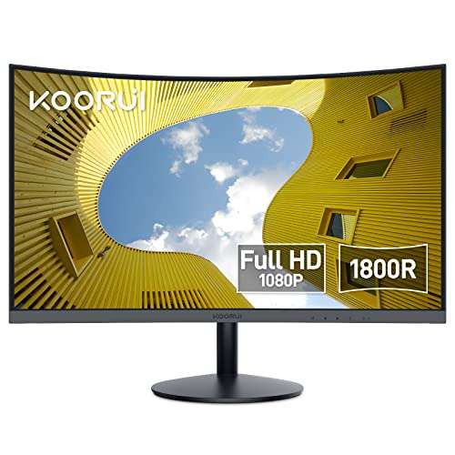 Ecran PC incurvé 23.6 Koorui 24N5C - Full HD, VA, 60 Hz, 1800R