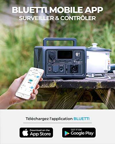 Batterie de secours portable Bluetti EB3A, 268Wh LiFePO4 (Vendeur tiers)