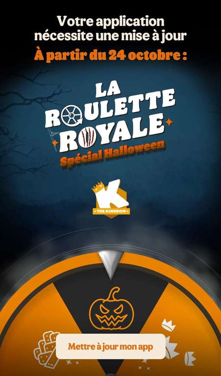 [Jeu 100% gagnant / Membres fidélité The Kingdom] Roulette Royale: un privilège Kingdom aléatoire offert (via l'Application)