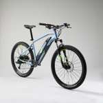 Vélo VTT électrique Rockrider E-ST 100 bleu 27,5" Tailles S à XL