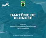 Baptêmes de plongée gratuits - Caen (14), Issoire (63), Belfort (90), Dammarie-lès-Lys (77)