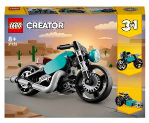 Jeu de construction Lego Creator (31135) - La Moto Ancienne (via 2,75€ de fidélité)