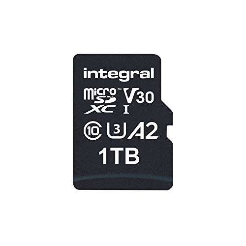 Carte mémoire Micro SD Integral INMSDX1TB-180/150V30 - 180MB/s, 150MB/s, A2 C10 U3 UHS-I 180-V30