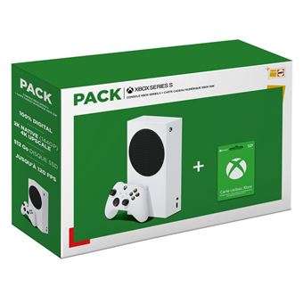 Console Microsoft Xbox Series S + Carte cadeau numérique Xbox 50€
