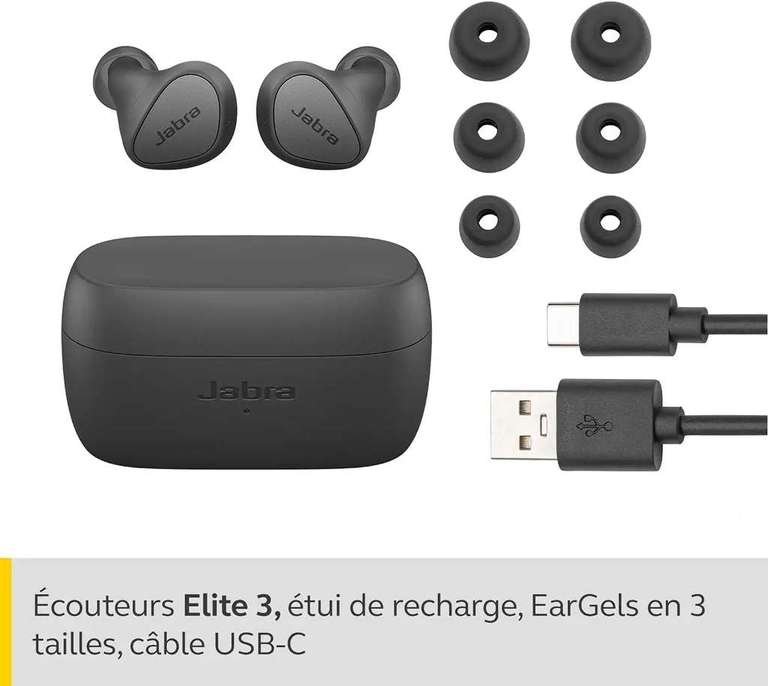 Écouteurs Bluetooth sans fil Jabra Elite 3