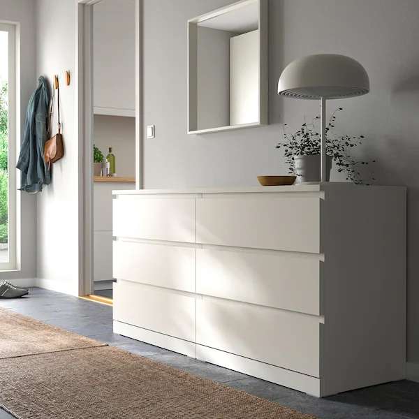 [Ikea Family] Sélection de produits en promotion - Ex : Commode Malm (6 Tiroirs, Blanc)