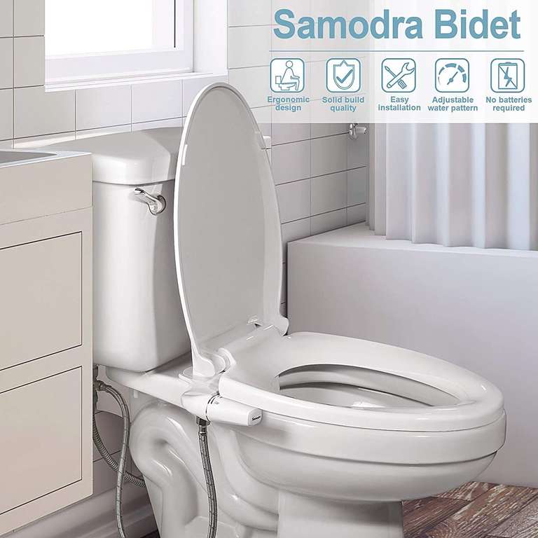 Bidet WC avec douchette à eau froide Samodra - Double buse (Vendeur tiers)