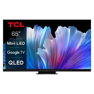 TV 65" TCL 65C935 - QLED Mini-LED, 4K UHD, 144 Hz, HDR, Dolby Vision IQ, FreeSync Premium Pro, HDMI 2.1, VRR & ALLM, Google TV