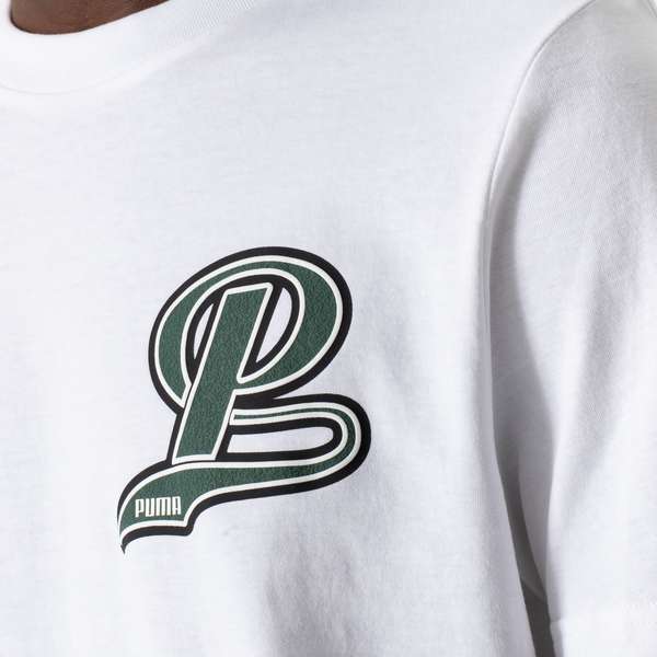 T-shirt Puma College Letter - blanc/vert