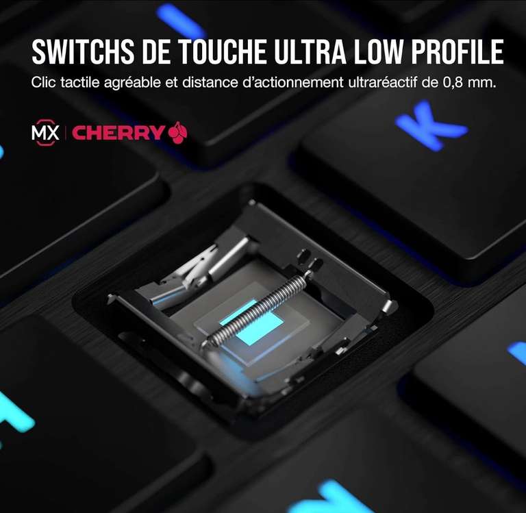 Clavier gaming mécanique sans fil Corsair K100 AIR Wireless RGB - Switchs  Touche Cherry MX Ultra Low Profile (Via 120€ sur Carte Fidélité) –