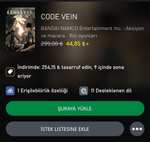 Code Vein sur Xbox One / Series XS (Dématérialisé - Store Turc)