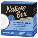 Shampoing Solide Nature box à l'huile de coco et beurre de karité bio - 85g