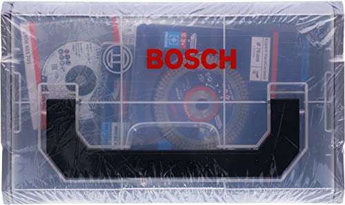 Mini L-boxx Bosch 06159975VC avec 9 disques 76mm pour Meuleuse GWS-12V