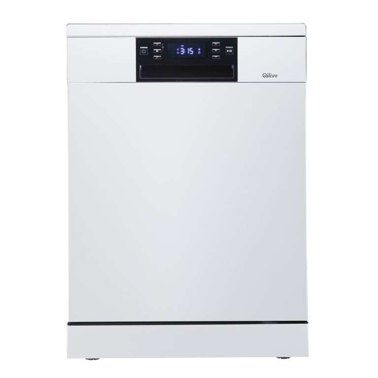 Lave-vaisselle pose libre Qilive 600081446 - 14 couverts, 44 dB –