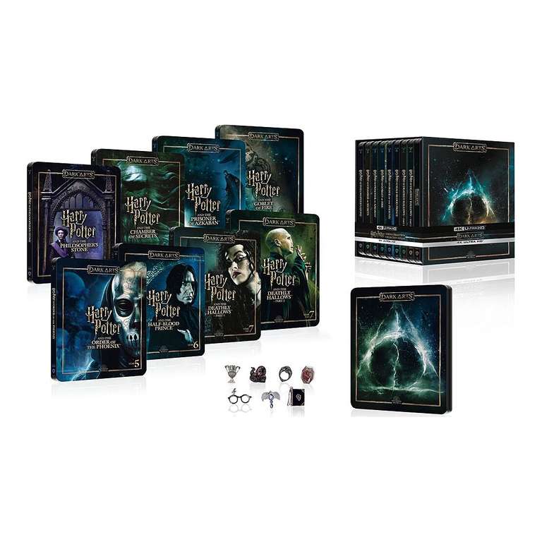 Harry Potter - L'intégrale des 8 films Steelbook Blu-ray 4K Ultra HD –