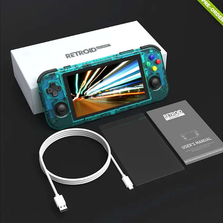 Console portable Retroid Pocket 3 Plus - Écran tactile 4.7" HD+, RAM 4Go, 128Go, Mali G52, BT 5.0 + WiFi 5, Android (Compatible GamePass)
