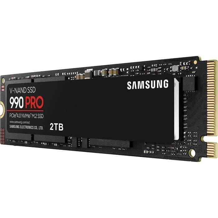 Disque dur Samsung 990 Pro NVMe M.2 Pcie 4.0, SSD Interne, Capacité 2 To,7 450 Mo/s