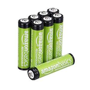 Lot de 8 piles rechargeables AAA Amazon Basics - 800 mAh