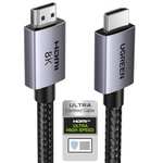 Câble HDMI 2.1 UGreen (2m) - Câble certifié, 8K @60Hz & 4K @240Hz, 48Gbps Dynamic HDR & Dolby Vision/Atmos, eARC (Vendeur tiers)