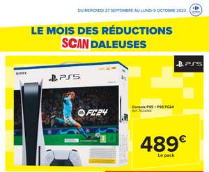 Pack Console PS5 Standard avec EA Sports FC 24 (Dématérialisé) - Frontaliers Belgique