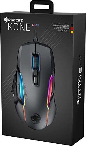 Souris gaming filaire Roccat Kone AIMO (Remastered) - RGB, noir