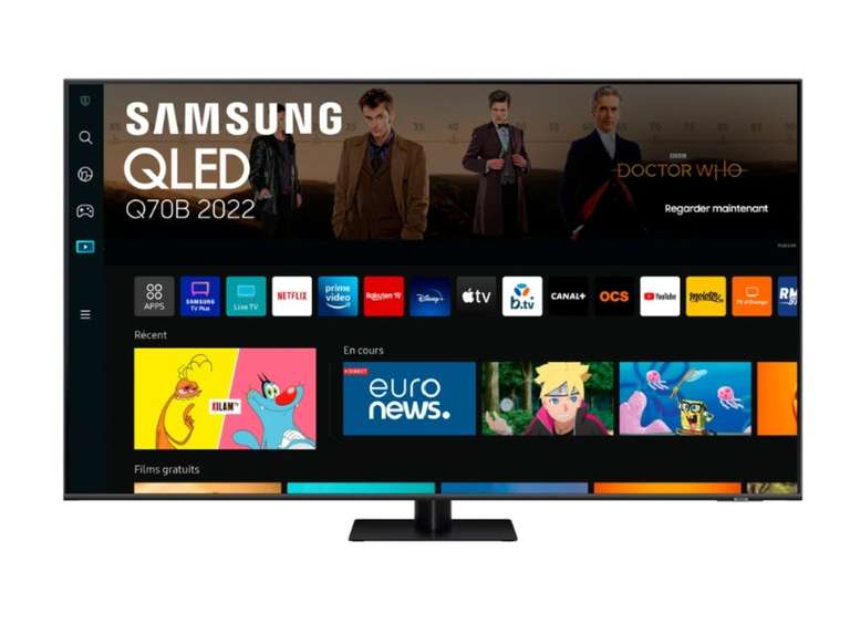TV 85" Samsung QE85Q70B - QLED, 4K UHD, 100Hz,Quantum HDR, Smart TV , Micro Dimming Supreme UHD, FreeSync Premium Pro (Via ODR de 500€)