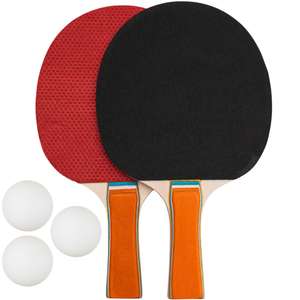 Lot de 2 raquettes de tennis de table Jelex Topspin - avec 3 balles