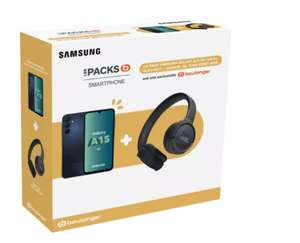 Pack Smartphone 6.5" Samsung A15 5G + Casque sans fil JBL 520BT