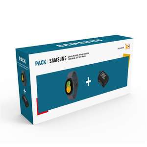 Pack Montre connectée Samsung Galaxy Watch 5 (40mm) + Enceinte portable étanche JBL GO 3 Noir (via ODR de 50€ + 20€ pour les adhérents)