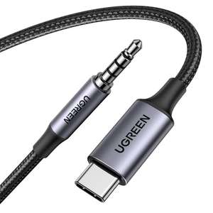 Câble UGREEN USB-C vers Jack 3.5mm - Nylon tressé, TRRS & TRS, 1 mètre (Vendeur tiers - via coupon)