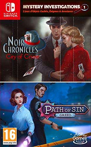 Mystery Investigations Path of Sin: Greed + Noir Chronicles: City of Crime sur Nintendo Switch